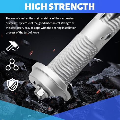 10PCS Car Bearing Press Kit,Non-damaging Car Bearing Race and Seal Driver Set for Installing Wheel Bearings with 9 Sizes Adapters/Seal Driver Handle,Essential Seals Installer Kit in Kuwait