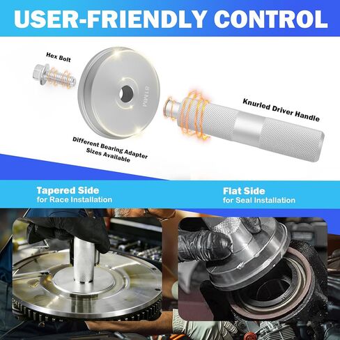 10PCS Car Bearing Press Kit,Non-damaging Car Bearing Race and Seal Driver Set for Installing Wheel Bearings with 9 Sizes Adapters/Seal Driver Handle,Essential Seals Installer Kit in Kuwait