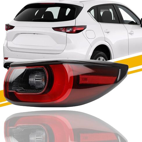 Dasbecan Tail Light Assembly Compatible with 2022-2024 Mazda CX-5 Taillight (LED Halogen) Rear Lamp Left Driver Side Replace#KPF151160 MA2804138 in Saudi Arabia