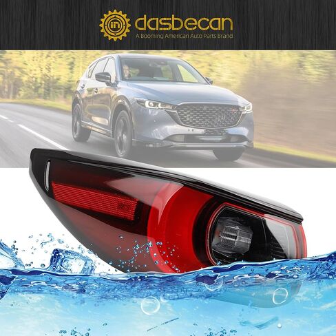 Dasbecan Tail Light Assembly Compatible with 2022-2024 Mazda CX-5 Taillight (LED Halogen) Rear Lamp Left Driver Side Replace#KPF151160 MA2804138 in Saudi Arabia