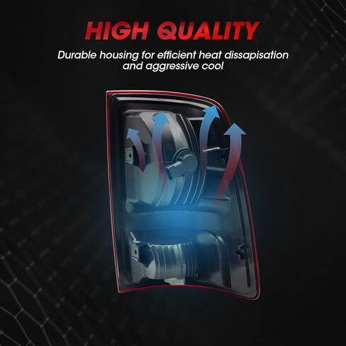 WEZEMLIGH Tail Lights For 2009-2018 Ram 1500 2019 Ram 1500 Classic 2010-2018 Ram 2500 2010-2018 Ram 3500 Brake Lamps With Bulb Inside-Passenger Side in Saudi Arabia