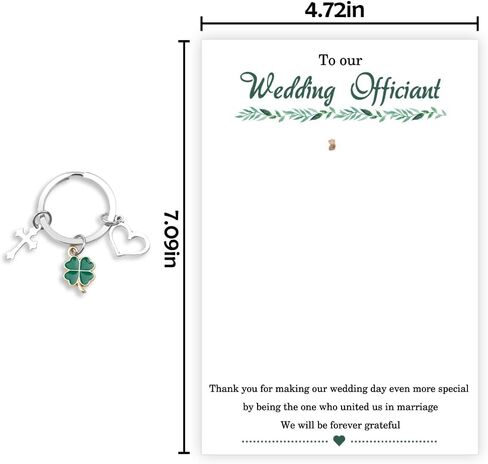 Officiant Gift Wedding Registry Must Haves Keychain Card Key Ring Keyring Weddings Favors Essential Wedding Officiant Proposal Gift for Newlywed Gifts for Pastor from Couple Bride Groom in Kuwait