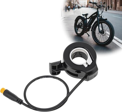130X Thumb Throttle, Inner Diameter 9 mm 3 Pin Male Connector for Electric Bike/Scooter, 12V-72V Universal Voltage, IPX4 Waterproof, Fits 22.2mm Handlebars,Ambidextrous Design in Kuwait