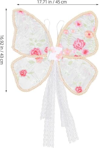 Butterfly Fairy Wings Princess Wings Costume Angel Wings Little Girl Wings Party Favor Children Fairy Wings Butterfly Angel Costume Dress Up Role Play for Girls Pink, 45.00X43.00X1.50CM in Saudi Arabia