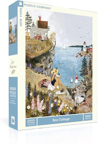 New York Puzzle Company - Loré Pemberton Sea Cottage - 1000 Piece Jigsaw Puzzle for Adults by Loré Pemberton in Kuwait