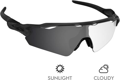 عدسات بديلة من Alphax Adapt Gray فوتوكروميك مضادة للضفدع مناسبة لـ Oakley Radar EV Path OO9208 in Saudi Arabia