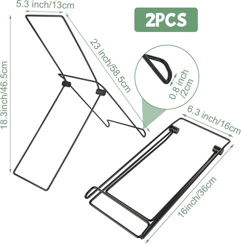 2 Pack Solar Panel Stand, Folding Solar Panel Stand Mounting Bracket - Quick Angle Adjustment, Portable Suitable for Solar Panels Less Than 0.35 Inches Thick in Kuwait
