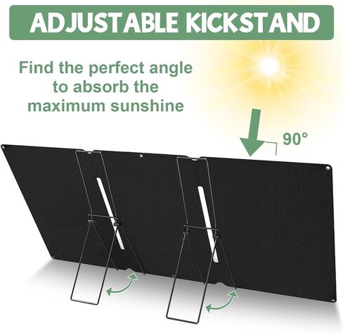 2 Pack Solar Panel Stand, Folding Solar Panel Stand Mounting Bracket - Quick Angle Adjustment, Portable Suitable for Solar Panels Less Than 0.35 Inches Thick in Kuwait