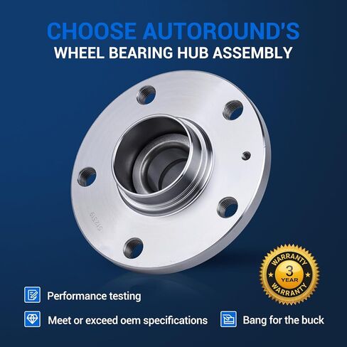 Autoround 512319 Rear FWD Wheel Hub Bearing Assembly Compatible with 12-19 VW Beetle, 05-18 VW Jetta Passat CC Eos W/ABS [Pack of 2] in Saudi Arabia