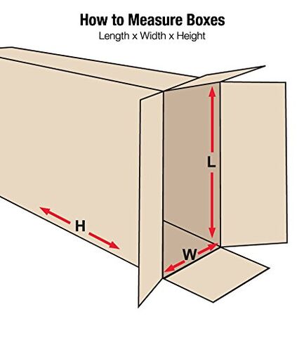 BOX USA Side Loading Shipping Boxes Large 36"L x 5"W x 48"H 5-Pack - Corrugated Cardboard Box for Moving, Mailing, Packing, Packaging and Storage in Saudi Arabia