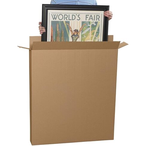 BOX USA Side Loading Shipping Boxes Large 36"L x 5"W x 48"H 5-Pack - Corrugated Cardboard Box for Moving, Mailing, Packing, Packaging and Storage in Saudi Arabia