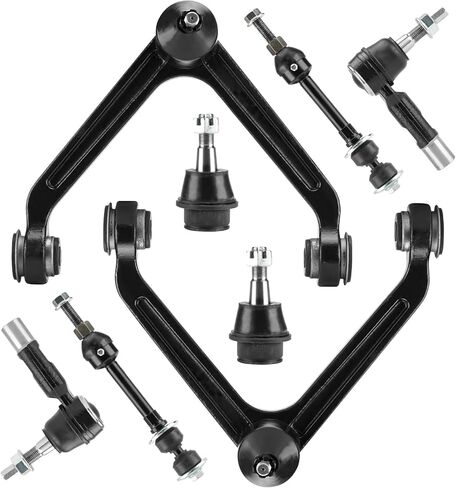 Front Upper Control Arm with Ball Joint for Dodge Ram 1500 2002-2005 RWD, Sway Bar End Link + Outer Tie Rod End Suspension Kit K7424 K7411 K7400 ES3538 8Pcs in Saudi Arabia