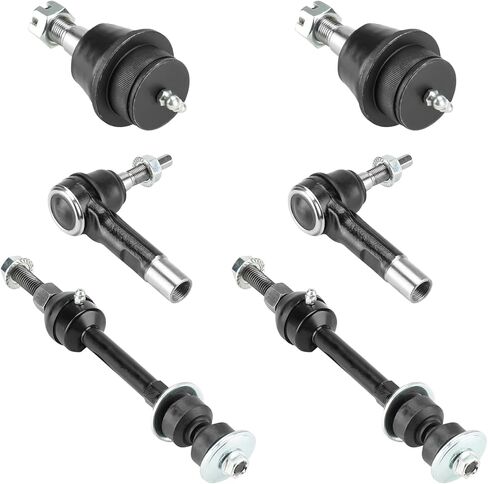 Front Upper Control Arm with Ball Joint for Dodge Ram 1500 2002-2005 RWD, Sway Bar End Link + Outer Tie Rod End Suspension Kit K7424 K7411 K7400 ES3538 8Pcs in Saudi Arabia