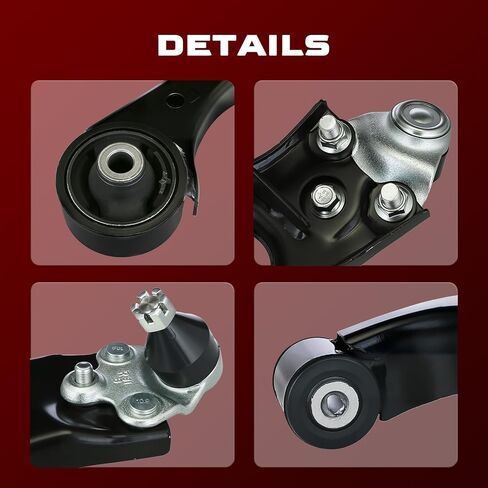 Front Lower Control Arm and Ball Joint Assembly Compatible with 2006-2011 Honda Civic 1.3L 1.8L, 2006-2010 Acura CSX 2.0L, replace# K620382 K620383, 2pcs in Kuwait