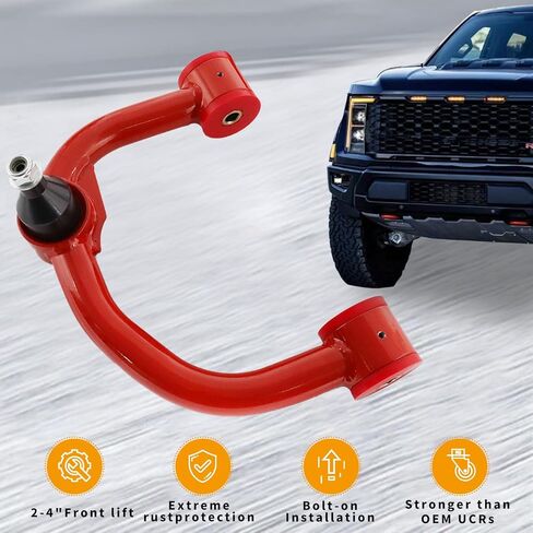 Front Upper Control Arm 2-4" Lift with Ball Joint For 2004-2020 Ford F150, Red Suspension Kit Adjustable Control Arm, Replacement OEM Factory/Stock Suspension Arms in Kuwait