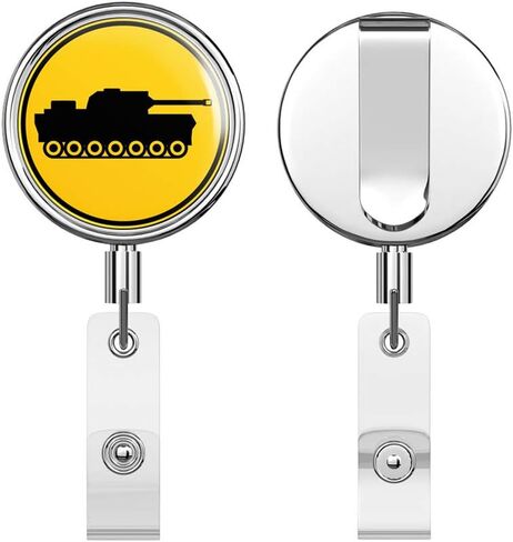 Tank Sign Round ID Badge Key Card Tag Holder Badge Retractable Reel Badge Holder with Belt Clip in Saudi Arabia