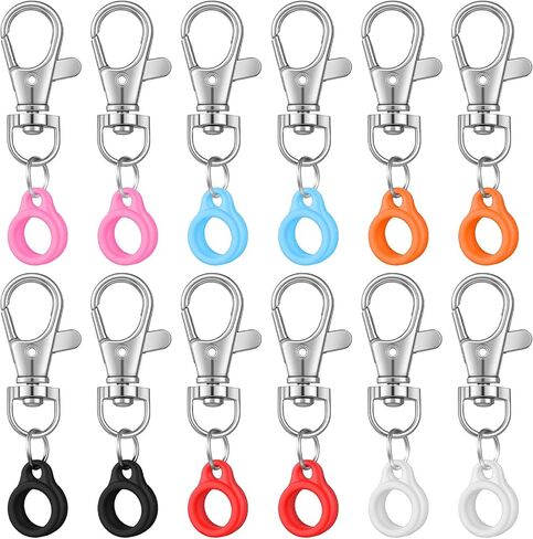 12PCS Retractable Pen Holders, Pen Holder for Lanyard Pens Clip with Lobster Clasp for Pens Nurses Badge Reel Accessories in Saudi Arabia
