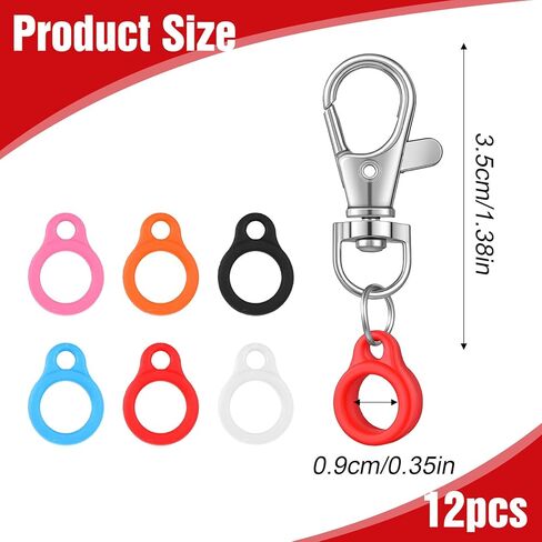 12PCS Retractable Pen Holders, Pen Holder for Lanyard Pens Clip with Lobster Clasp for Pens Nurses Badge Reel Accessories in Saudi Arabia