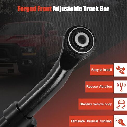 0-5" Lift Front Adjustable Track Bar Compatible with 2014-2024 Ram 2500 4WD Forged Solid Steel Panhard Rod #31004 in Kuwait