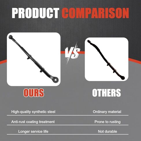 0-5" Lift Front Adjustable Track Bar Compatible with 2014-2024 Ram 2500 4WD Forged Solid Steel Panhard Rod #31004 in Kuwait