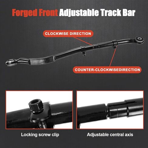 0-5" Lift Front Adjustable Track Bar Compatible with 2014-2024 Ram 2500 4WD Forged Solid Steel Panhard Rod #31004 in Kuwait