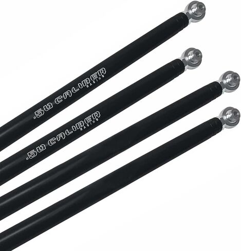 50 Caliber Racing RZR XP 1000 Radius Rods Heavy Duty Aluminum Kit Fits Polaris RZR XP1000 Radius Rods for 2016-2017 | 10mm Bolt | Black | [RR1000CB] in Kuwait
