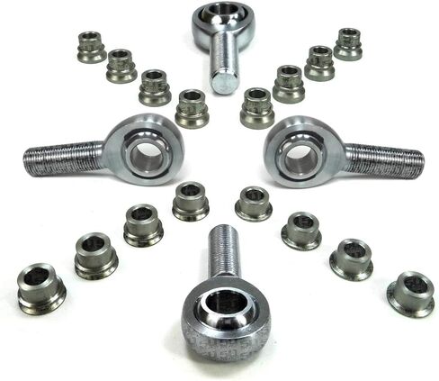 50 Caliber Racing RZR XP 1000 Radius Rods Heavy Duty Aluminum Kit Fits Polaris RZR XP1000 Radius Rods for 2016-2017 | 10mm Bolt | Black | [RR1000CB] in Kuwait