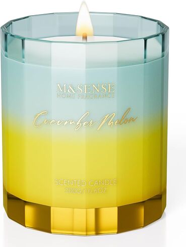 شمعة القهوة بالكراميل من إم آند سينس معطرة للمنزل، 10.6 أونصة 60 ساعة تحرق الصويا الطبيعي، تدوم طويلاً، شمعة علاجية عضوية بطيئة الاحتراق، هدية تقدير بمناسبة الانتقال لمنزل جديد للنساء in Kuwait