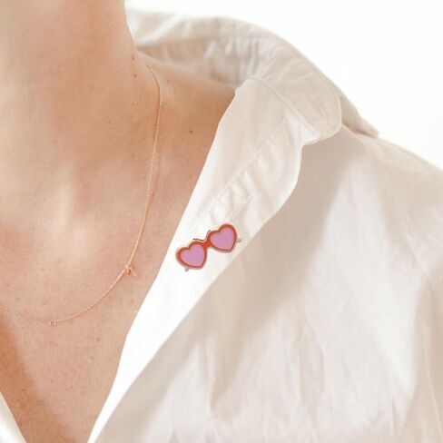 دبابيس طية صدر السترة من مينا هاواي، 4 قطع صغيرة من دبابيس النظارات الاستوائية للطوق، والقبعات، والحقائب، وإكسسوارات أزياء حفلات هاواي (نمط مختلط) in Kuwait