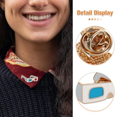 دبابيس طية صدر السترة من مينا هاواي، 4 قطع صغيرة من دبابيس النظارات الاستوائية للطوق، والقبعات، والحقائب، وإكسسوارات أزياء حفلات هاواي (نمط مختلط) in Kuwait