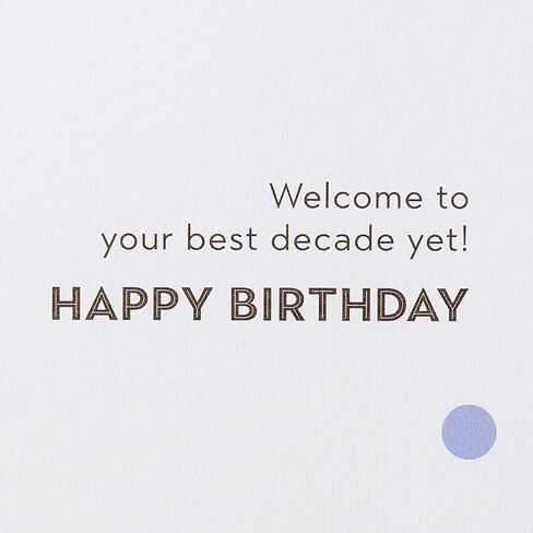 Papyrus 40th Birthday Card for Women, Perfect for Friends or Daughter (Best Decade Yet) in Saudi Arabia