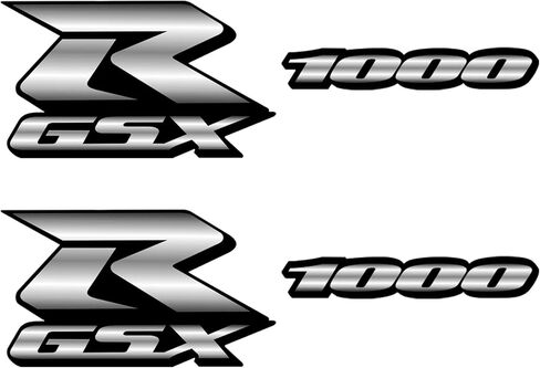 ملصق 1000 هدية متوافق مع ملصقات سوزوكي GSXR 1000 2005-2016 K5 K7 K9 للدراجات النارية GSX-R ملصقات/فينيل 6.69 بوصة × 2.99 بوصة/1000 ملصق 5.9 بوصة × 0.73 (أحمر وأبيض) in Kuwait