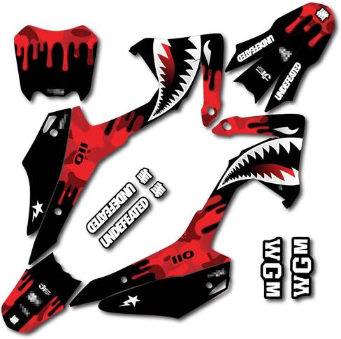 Red Savage Racing Graphics Kit Fits Honda 13-18 CRF110 CRF 110 Decal Kit in Saudi Arabia
