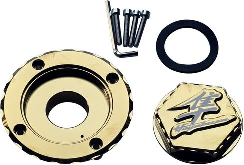 Gold Chrome Gas Fuel Tank Cap Cover Compatible with Suzuki Hayabusa GSXR1300 1999-2007 in Kuwait