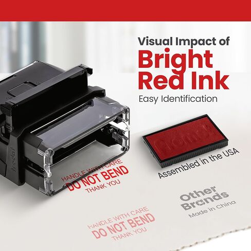 Promot Handle with Care Do Not Bend Stamp - Self Inking Rubber Stamp - Custom Stamp, Rubber Stamps, Ink Stamps, Stamps for Mailing, Custom Stamps Self Inking, Rubber Stamps Custom, Stamp Dispenser in Saudi Arabia