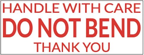 Promot Handle with Care Do Not Bend Stamp - Self Inking Rubber Stamp - Custom Stamp, Rubber Stamps, Ink Stamps, Stamps for Mailing, Custom Stamps Self Inking, Rubber Stamps Custom, Stamp Dispenser in Saudi Arabia