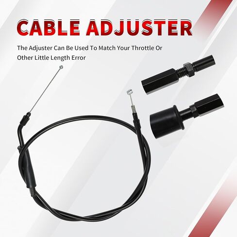 طقم كابلات ممتدة ومضفرة من الفولاذ المقاوم للصدأ من الفينيل الأسود مقاس 39 بوصة لموديلات Harley Sportsters 2004-2006 مقاس 14 بوصة مقود الدراجة in Kuwait