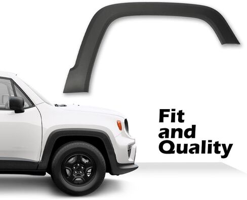 G-PLUS Front Right Fender Flare Compatible with Jeep Renegade 2015-2021 Wheel Arch Fender Molding Trim Textured Black 5XB67LXHAA, CH1790104 in Saudi Arabia
