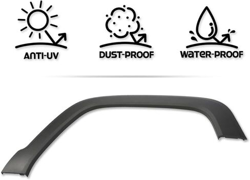 G-PLUS Front Right Fender Flare Compatible with Jeep Renegade 2015-2021 Wheel Arch Fender Molding Trim Textured Black 5XB67LXHAA, CH1790104 in Saudi Arabia