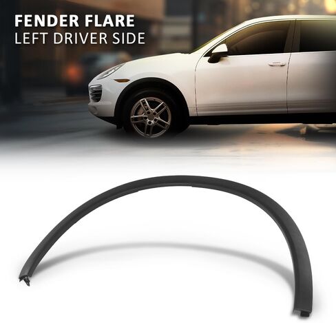 LQI Fender Flare Front Left Driver Side Compatible with Porsche Cayenne 2011-2018 95855972720, 958-559-727-20, 958559727209B9 Black Fender Wheel Arch Trim in Saudi Arabia