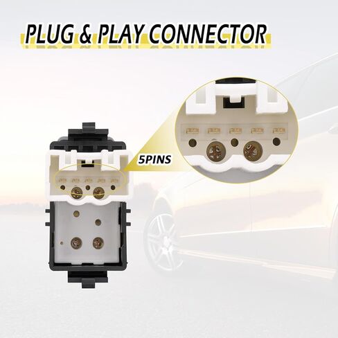 Power Window Switch Button Rear Front Passenger Side Compatible with Toyota Tundra Sienna Solara Matrix Corolla 4Runner RAV4 Tacoma 1993-2011, Scion xA xB tC, Geo Prizm Replace OE 84810-12080 in Saudi Arabia