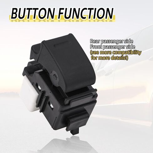 Power Window Switch Button Rear Front Passenger Side Compatible with Toyota Tundra Sienna Solara Matrix Corolla 4Runner RAV4 Tacoma 1993-2011, Scion xA xB tC, Geo Prizm Replace OE 84810-12080 in Saudi Arabia