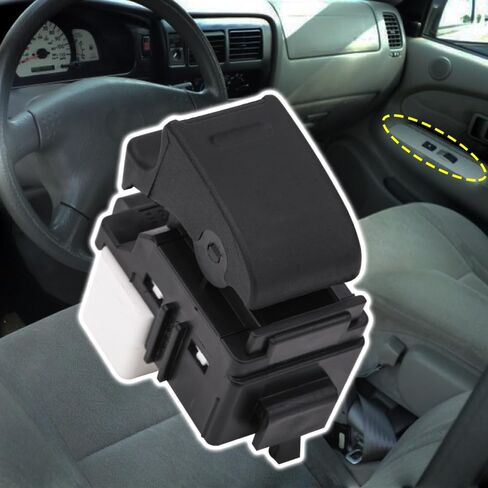 Power Window Switch Button Rear Front Passenger Side Compatible with Toyota Tundra Sienna Solara Matrix Corolla 4Runner RAV4 Tacoma 1993-2011, Scion xA xB tC, Geo Prizm Replace OE 84810-12080 in Saudi Arabia