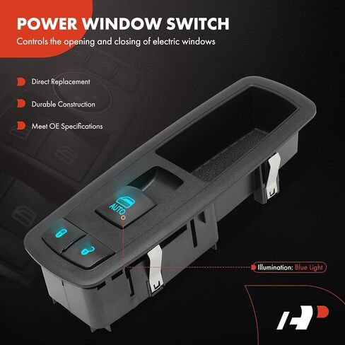 A-Premium Power Window Switch Compatible with Dodge Charger 2011-2016, Journey 2011-2016 & Chrysler 300 2011-2015, with Auto Up & Down, Front Right Passenger Side in Kuwait