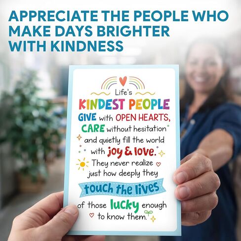 Decorably Glitter 5x7in Individual School Counselor Appreciation Card with Matching Envelope & Stickers for Teacher, Social Workers, Friends, & Kindest Person, with Printed Message Inside - Gifting in Saudi Arabia