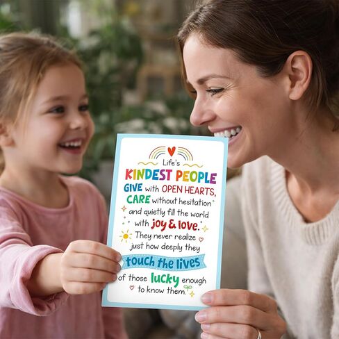 Decorably Glitter 5x7in Individual School Counselor Appreciation Card with Matching Envelope & Stickers for Teacher, Social Workers, Friends, & Kindest Person, with Printed Message Inside - Gifting in Saudi Arabia