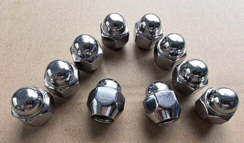 10PCS M12-1.5 Acorn Wheel Lug Nuts 52950-M1000 21mm Hex, 31.5mm Length Replacement for Select Hyundai Tucson Santa Fe Accent Sonata Kia Rio Sorento Optima Sportage in Saudi Arabia