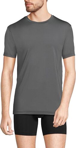 Lands' End Men's Flex Performance Crewneck Undershirt in Saudi Arabia