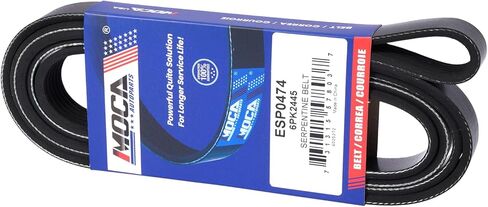 MOCA 6PK2445 Serpentine Belt Fit for Land Rover 2013-2017 & 2019 & 2021-2022 Range Rover 5.0L, for Ford 1999-2003 Windstar 3.8L, for Mercedes-Benz 1998-1999 S320 3.2L in Saudi Arabia