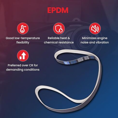 MOCA 7PK1785 Fabric Faced Serpentine Belt Fit for Honda 2003-2007 Accord 2.4L in Saudi Arabia